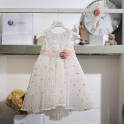 Βαπτιστικό Φόρεμα Κορίτσι La Christine 26K708 Πούδρα