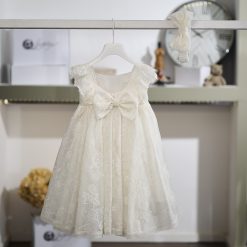 Alternative view of Βαπτιστικό Φόρεμα Κορίτσι La Christine 26K722 Σάπιο Μήλο Τούλι