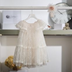 Alternative view of Βαπτιστικό Φόρεμα Κορίτσι La Christine 26K732 Ιβουάρ Κεντητό