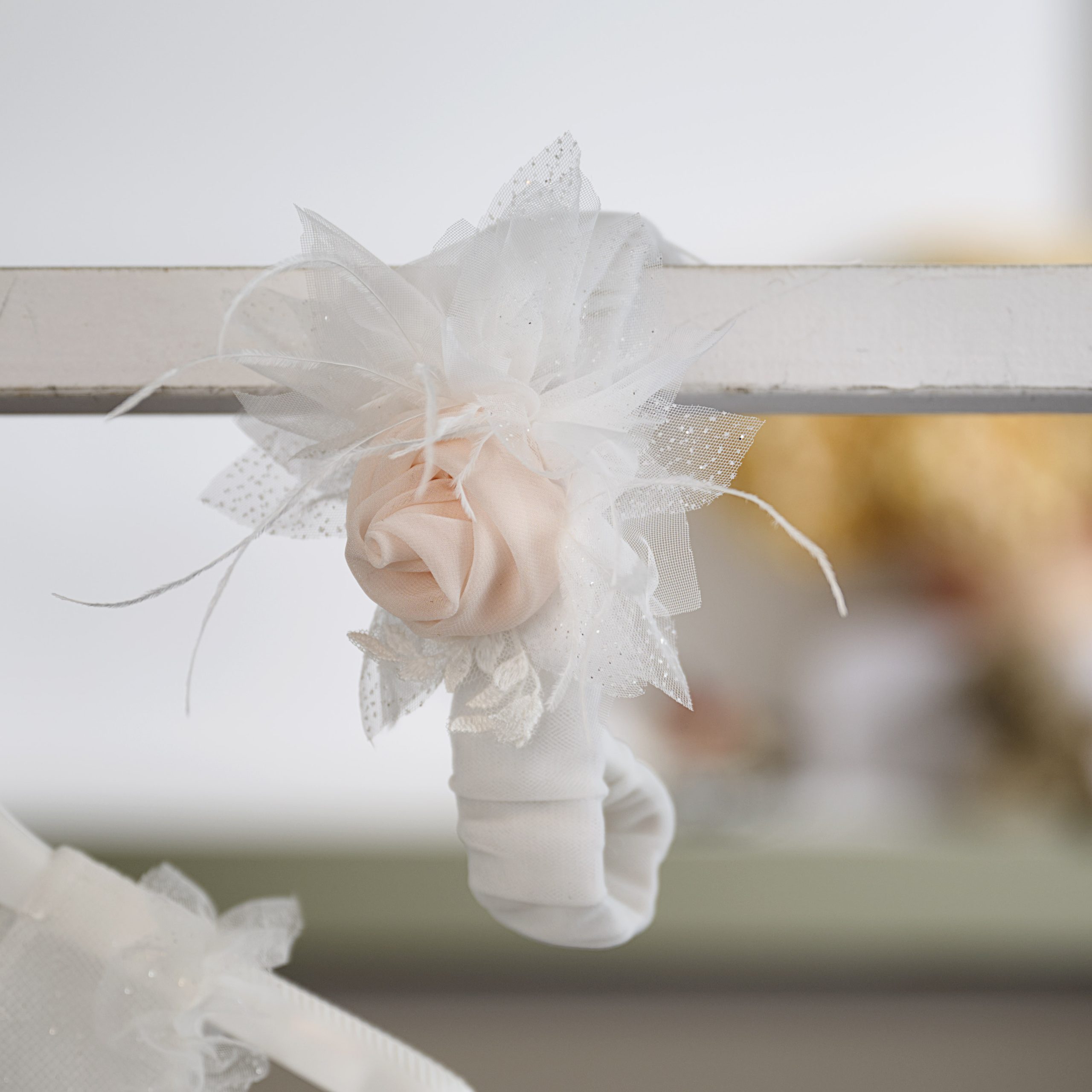 Βαπτιστικό Φόρεμα 26Κ742 Off White με Ασύμμετρη Φούστα Τούλι - Image 3