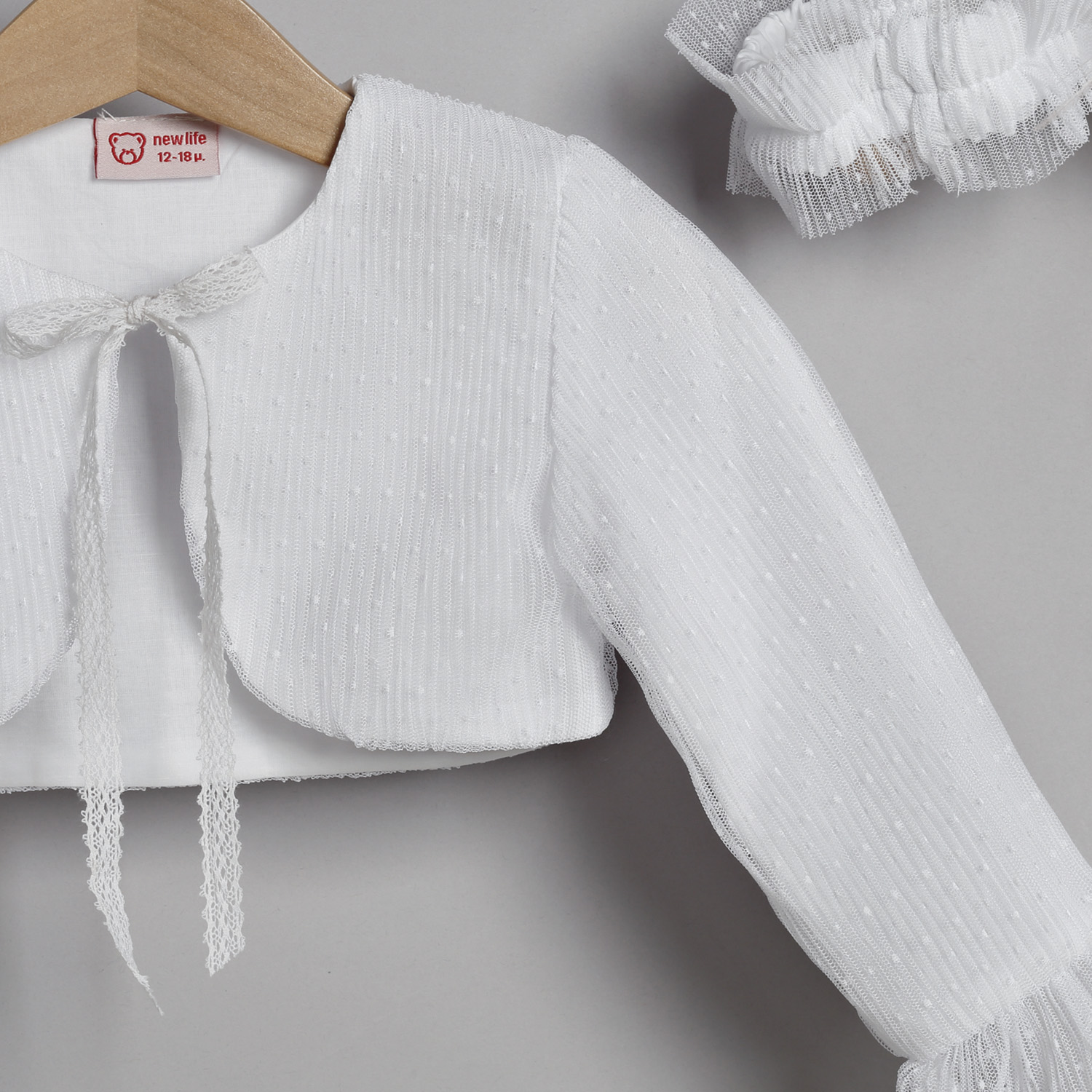 Βαπτιστικό Φόρεμα New Life για Κορίτσι 3004-1 - Image 3