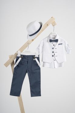 Βαπτιστικό κοστούμι Piccolino Lorenzo σε χρώμα Cobalt AG25S75