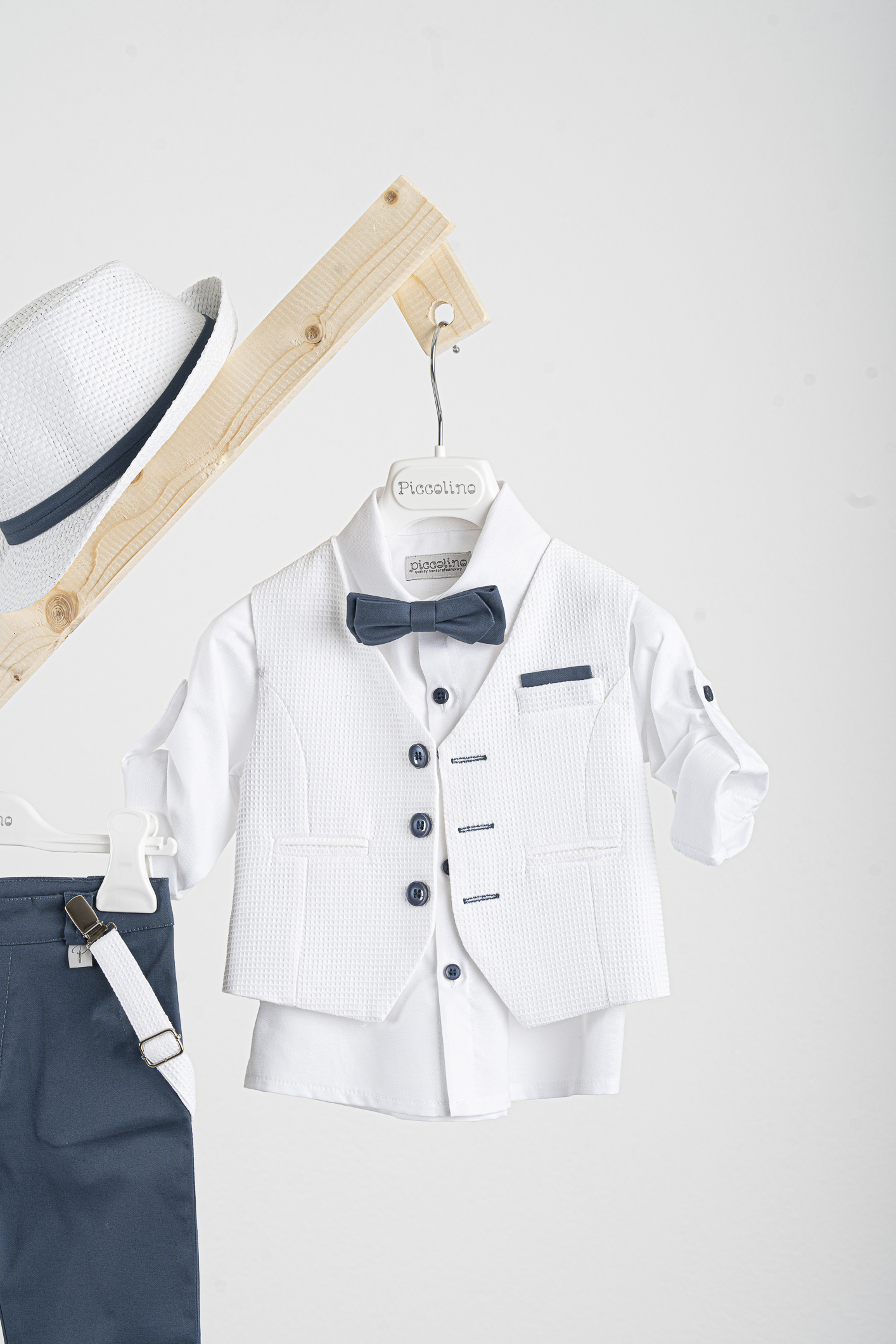 Βαπτιστικό κοστούμι Piccolino Lorenzo σε χρώμα Cobalt AG25S75 - Image 2