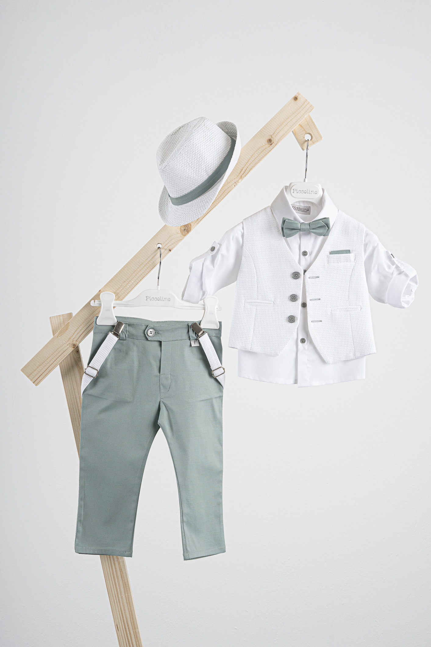 Βαπτιστικό κοστούμι Piccolino Lorenzo AG25S75 σε χρώμα Mint