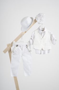 Βαπτιστικό κοστούμι Piccolino Pablo σε χρώμα White
