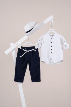 Βαπτιστικό κοστούμι Piccolino Hector σε χρώμα Navy AG26S101