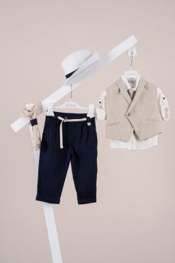 Βαπτιστικό κοστούμι Piccolino Enzo σε χρώμα Navy AG26S91