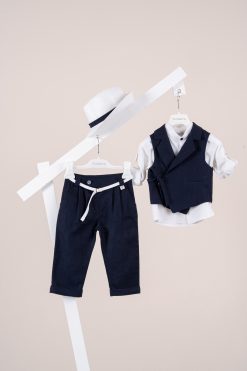 Βαπτιστικό κοστούμι Piccolino Fabio σε χρώμα Navy AG26S94