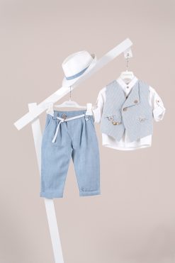 Βαπτιστικό κοστούμι Piccolino Emilio σε χρώμα Raf AG26S95