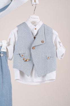 Alternative view of Βαπτιστικό κοστούμι Piccolino Emilio σε χρώμα Raf AG26S95