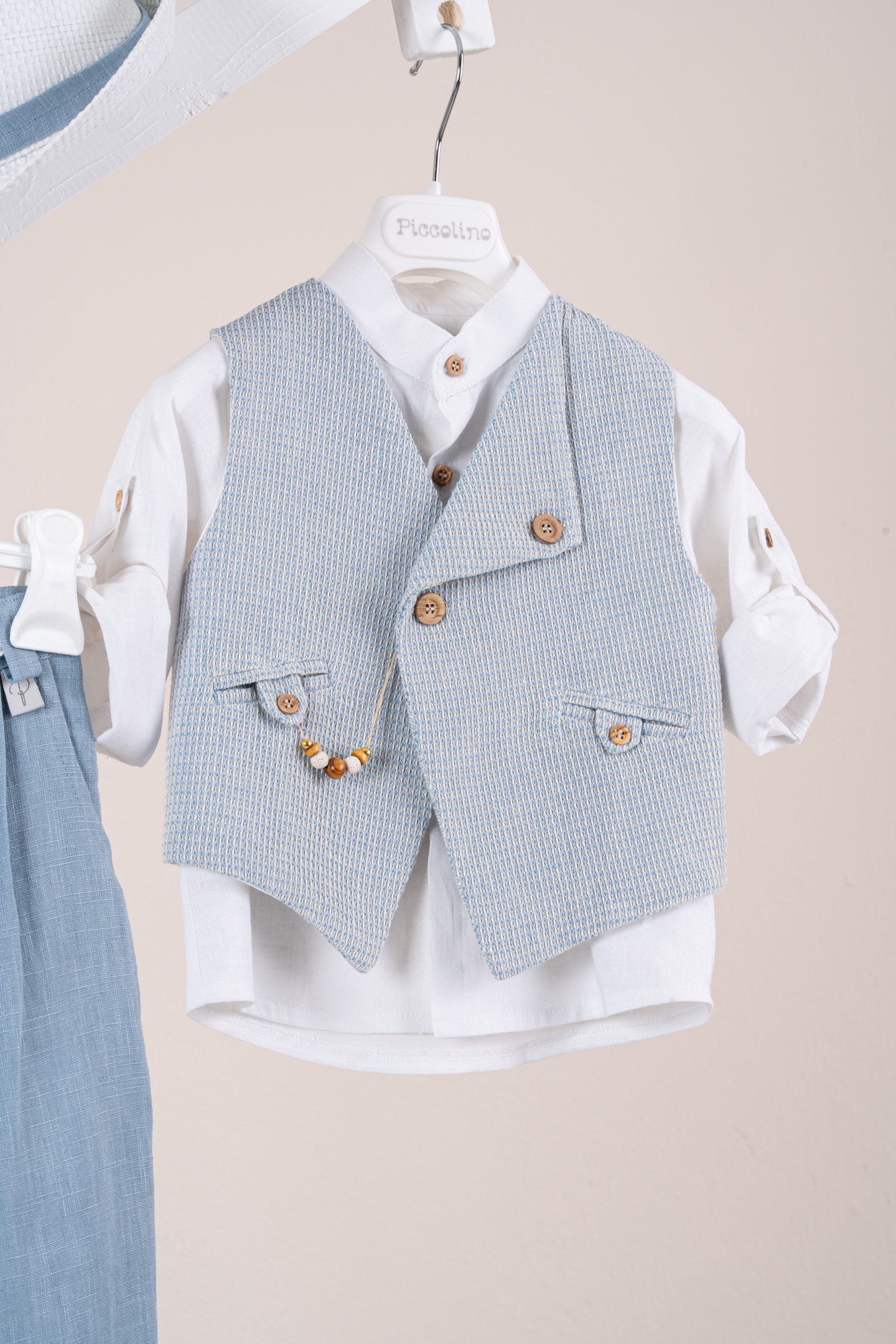 Βαπτιστικό κοστούμι Piccolino Emilio σε χρώμα Raf AG26S95 - Image 2