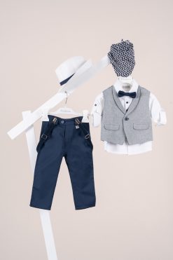 Βαπτιστικό κοστούμι Piccolino Nico σε χρώμα Aegean AG26S96