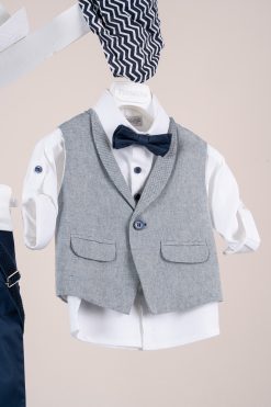 Alternative view of Βαπτιστικό κοστούμι Piccolino Nico σε χρώμα Aegean AG26S96