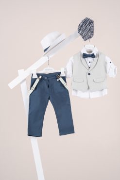 Βαπτιστικό κοστούμι Piccolino Nico σε χρώμα Cobalt AG26S96