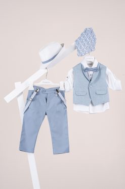 Βαπτιστικό κοστούμι Piccolino Nico σε χρώμα Light Blue AG26S96