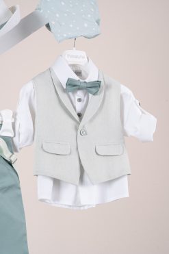Alternative view of Βαπτιστικό κοστούμι Piccolino Nico σε χρώμα Mint AG26S96