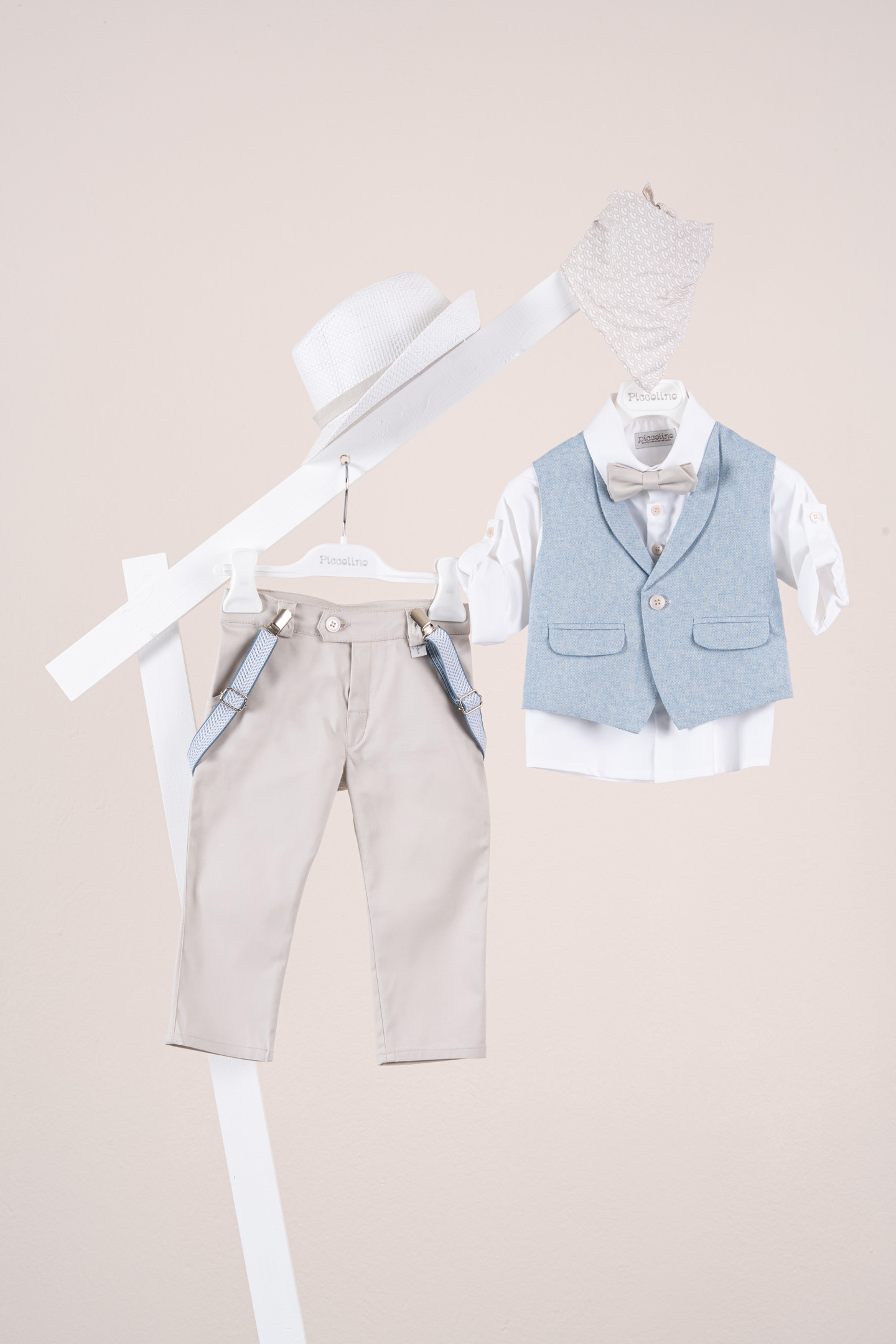 Βαπτιστικό κοστούμι Piccolino Nico σε χρώμα Sand AG26S96