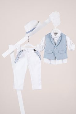 Βαπτιστικό κοστούμι Piccolino Nico σε χρώμα White AG26S96