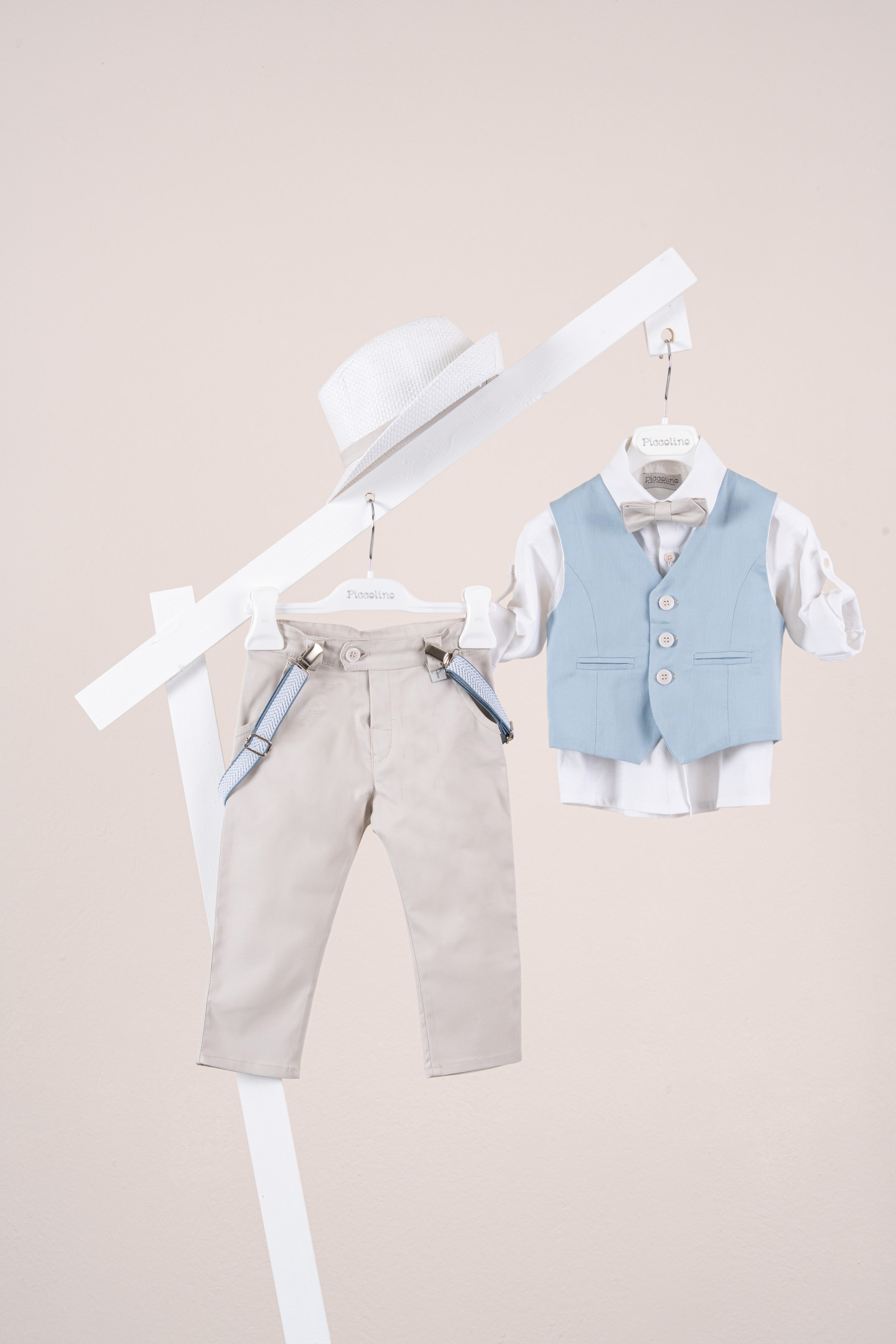 Βαπτιστικό κοστούμι Piccolino Stefano σε χρώμα Sand AG26S97