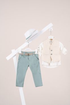 Βαπτιστικό κοστούμι Piccolino Adriano σε χρώμα Mint AG26S99