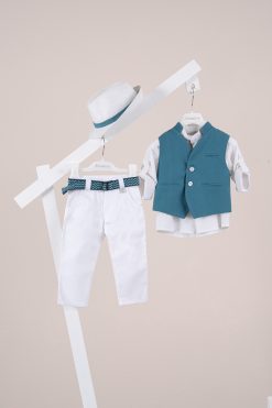 Βαπτιστικό κοστούμι Piccolino Adriano σε χρώμα White AG26S99