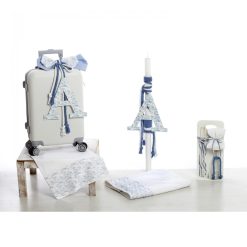 Σετ Βάπτισης Βαλίτσα "Vintage Blue Dreams" 2629