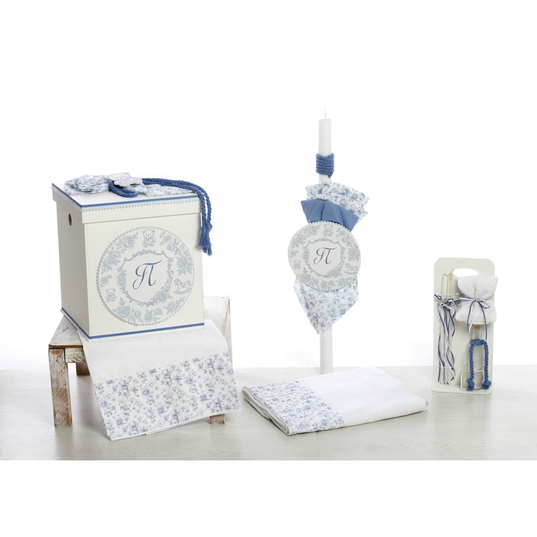 Σετ Βάπτισης Κουτί "Blue Monogram Heritage" Baby Dior 2616