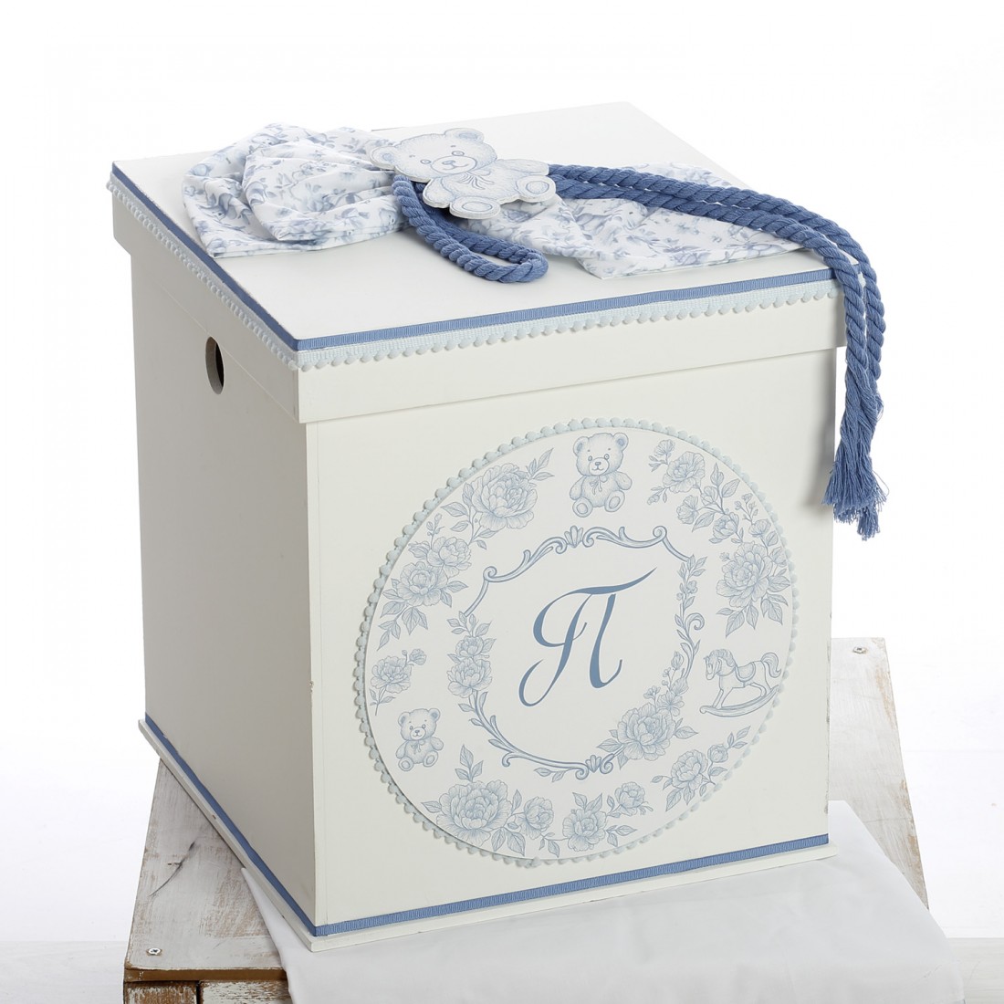 Σετ Βάπτισης Κουτί "Blue Monogram Heritage" Baby Dior 2616 - Image 2