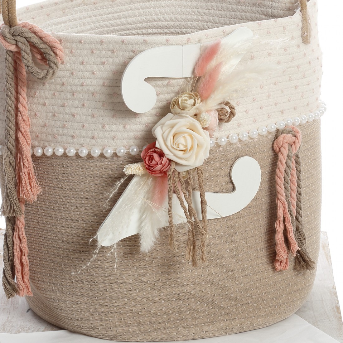 Σετ Βάπτισης Καλάθι "Pambas & Floral Elegance" 2641 - Image 4
