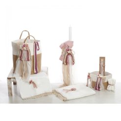 Σετ Βάπτισης Καλάθι "Macrame Rainbow Collection" 2611