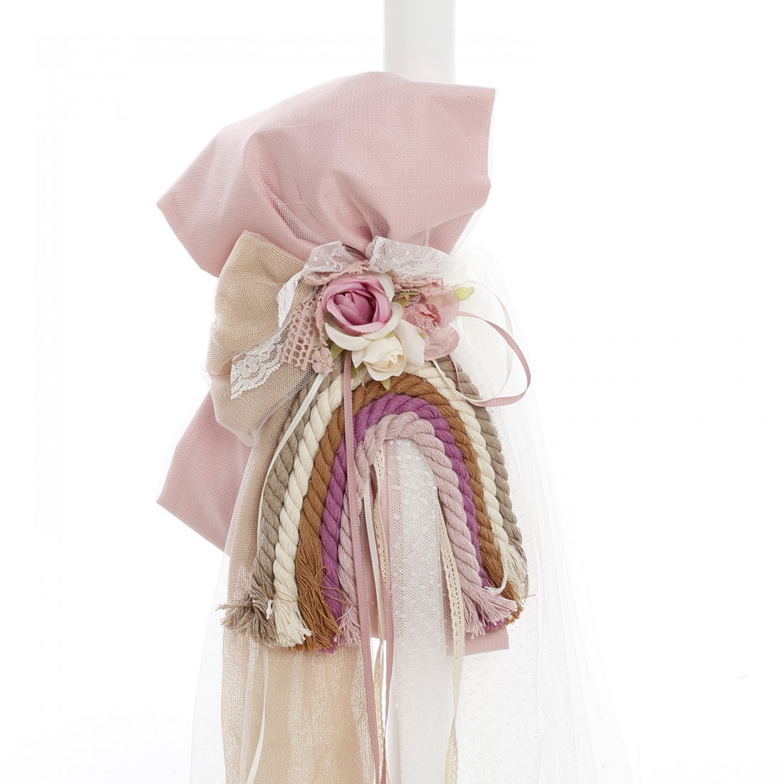 Σετ Βάπτισης Καλάθι "Macrame Rainbow Collection" 2611 - Image 5