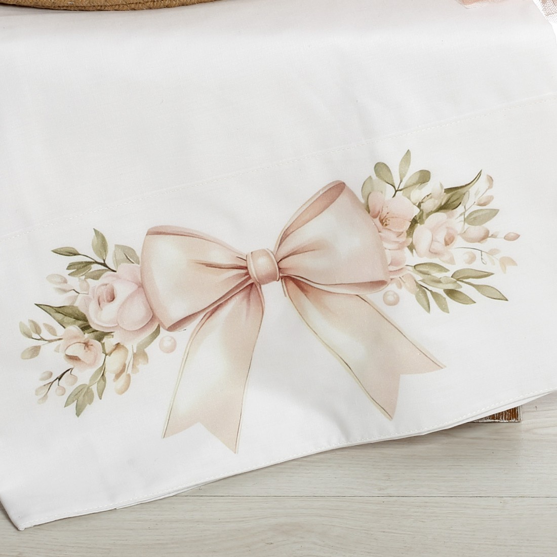 Σετ Βάπτισης Καλάθι Rope "Boho Chic Elegance" Φιόγκος 2635 - Image 3