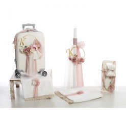 Σετ Βάπτισης Τρόλεϊ "Romantic Floral Collection" 2607