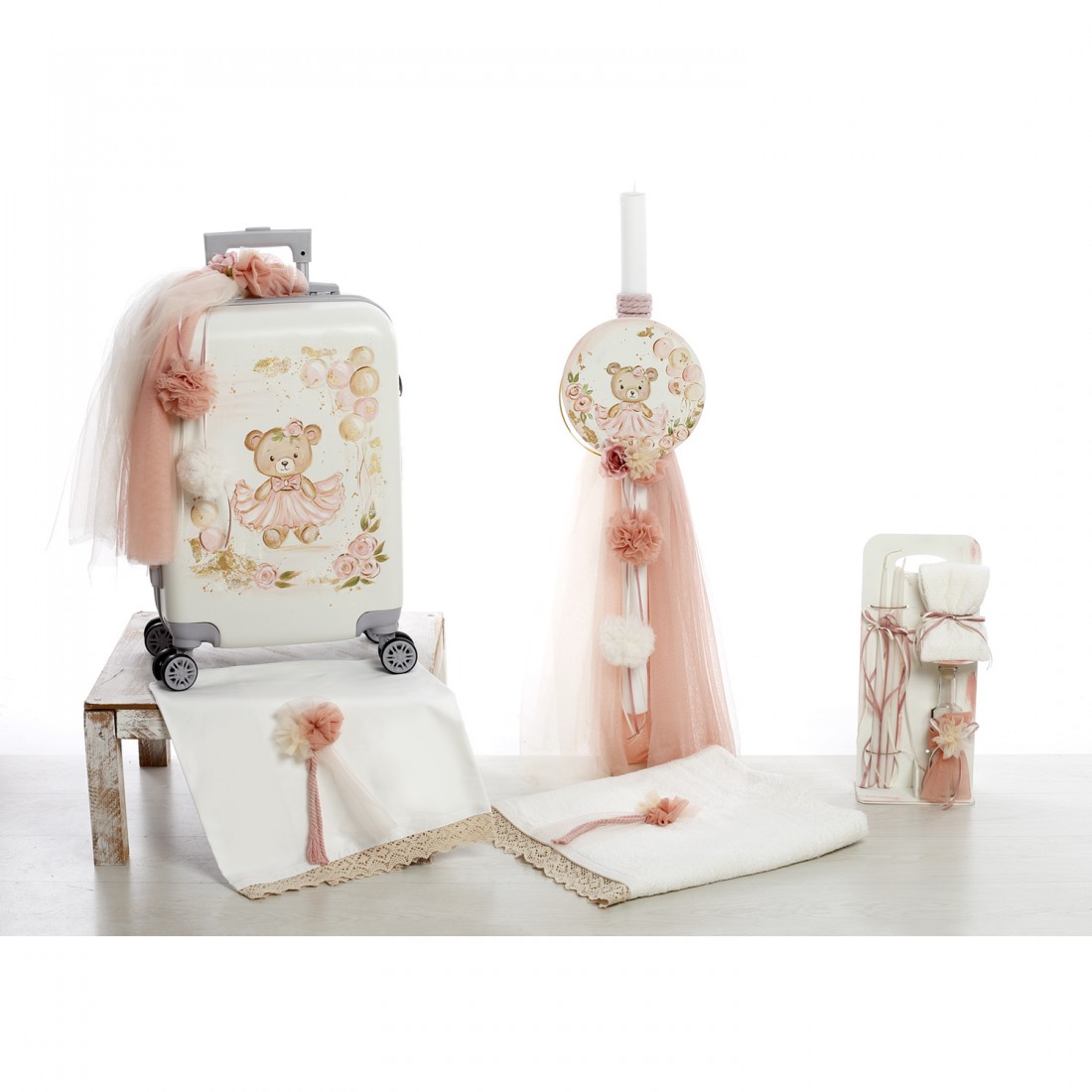 Σετ Βάπτισης Βαλίτσα "Ballerina Bear" Ζωγραφιστό 2613