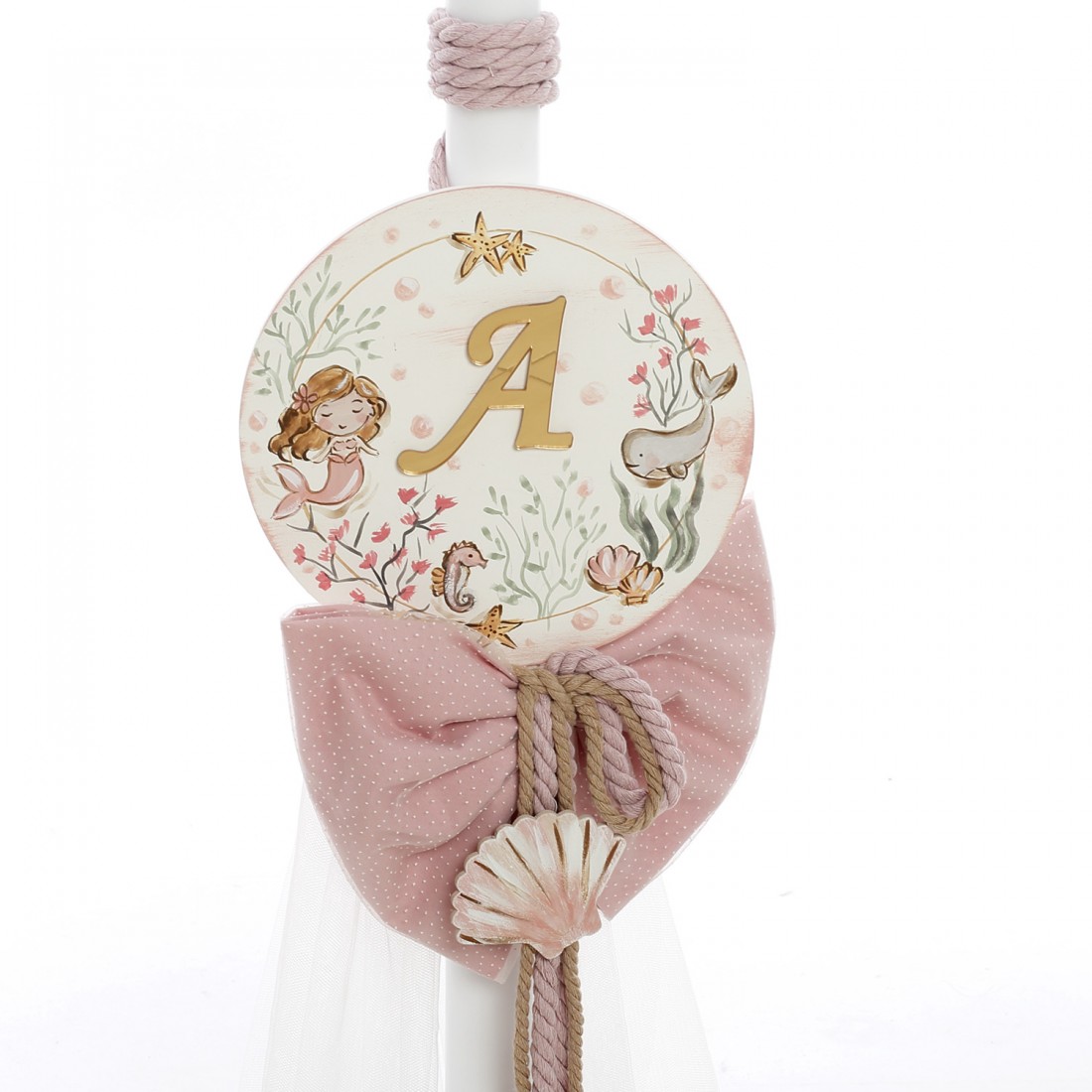 Σετ Βάπτισης Κουτί-Θρανίο Γοργόνα "Ocean Princess Monogram" 2601 - Image 3