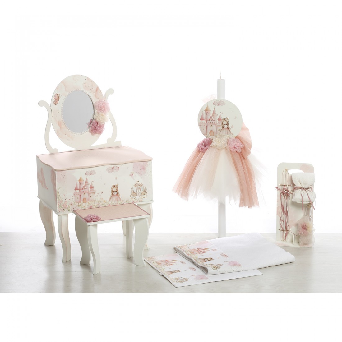 Σετ Βάπτισης Μπουντουάρ " Royal Princess Castle" ( Πριγκίπισσα ) 2602