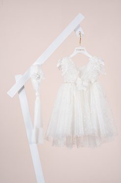 Βαπτιστικό φόρεμα Piccolino Filomena Ivory DR25S158