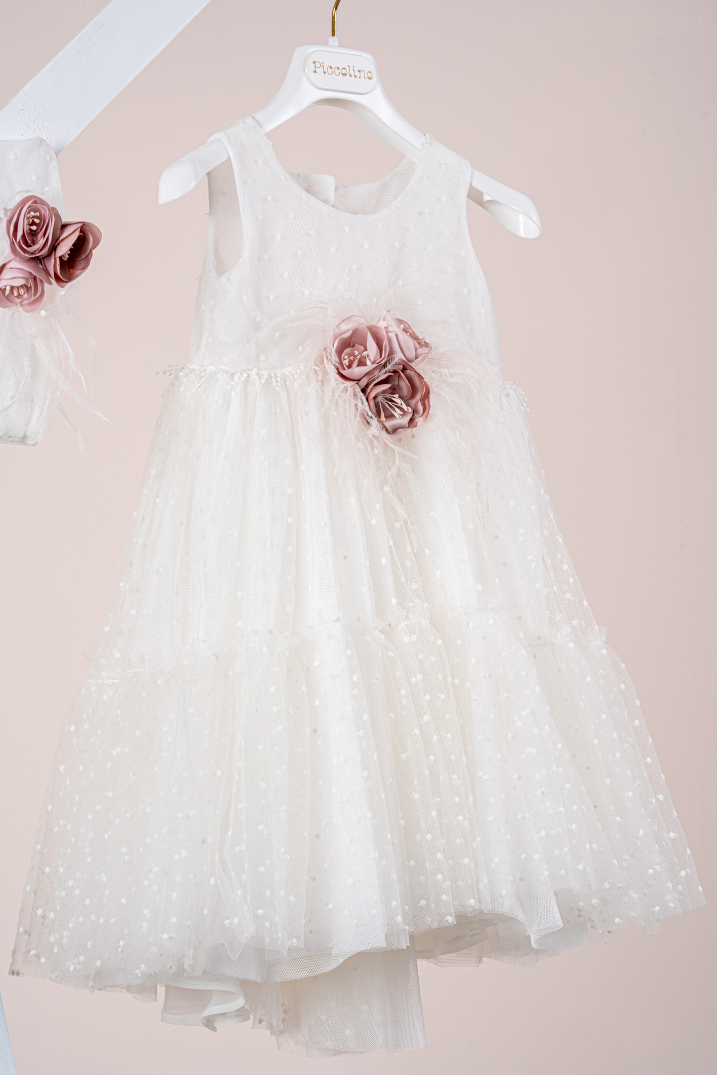 Βαπτιστικό φόρεμα Piccolino Luna Ivory DR26S182 - Image 2