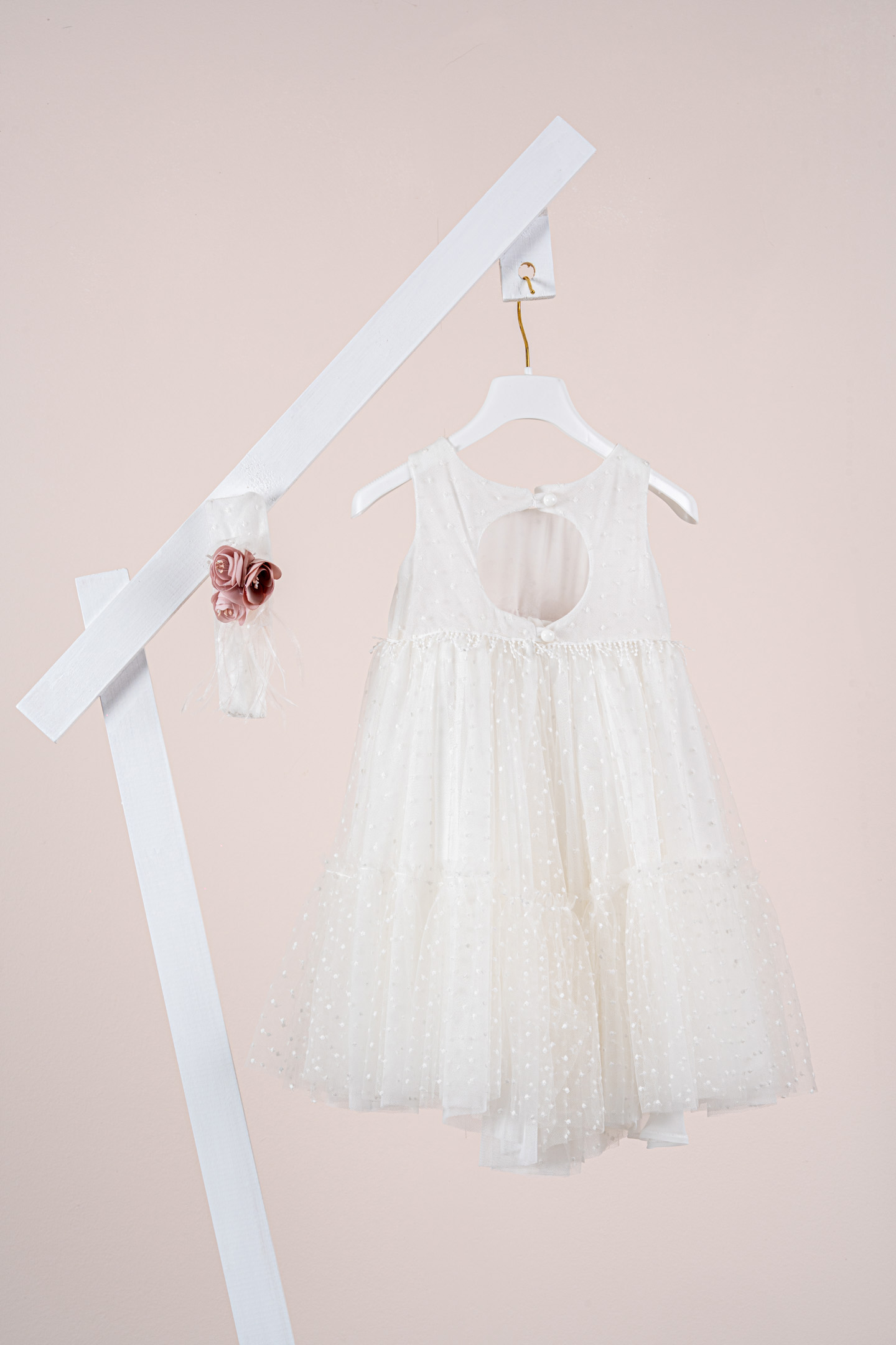 Βαπτιστικό φόρεμα Piccolino Luna Ivory DR26S182 - Image 3