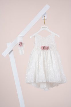 Βαπτιστικό φόρεμα Piccolino Fiorella Ivory DR26S190