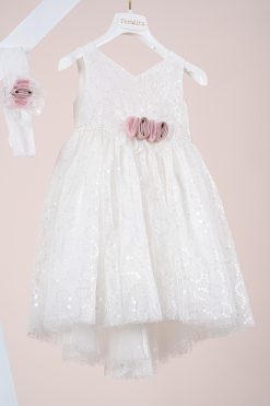 Alternative view of Βαπτιστικό φόρεμα Piccolino Fiorella Ivory DR26S190