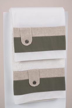 Σετ λαδόπανα Piccolino για αγόρι LA-ALESSIO.OLIVE