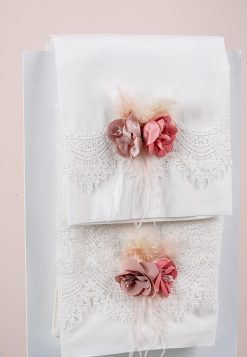 Σετ λαδόπανα Piccolino για κορίτσι LK-ALESSIA.IVORY