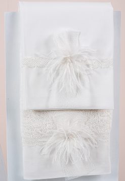 Σετ λαδόπανα Piccolino για κορίτσι LK-CATALINA.IVORY