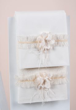 Σετ λαδόπανα Piccolino για κορίτσι LK-GIULIA.IVORY