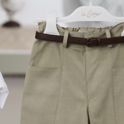 Alternative view of Βαπτιστικό Σύνολο Αγόρι La Christine 26A511 Μπεζ-Λαδί με Ξύλινο Παπιγιόν