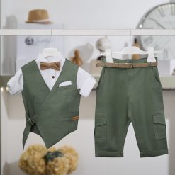 Βαπτιστικό Σετ Αγόρι La Christine 26A533 Χακί