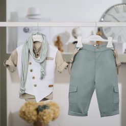 Βαπτιστικό Σύνολο Αγόρι La Christine 26A535 Μέντα Μπεζ