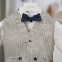 Alternative view of Κλασικό Βαπτιστικό Σύνολο Αγόρι La Christine 26A539 Μπεζ Ραφ