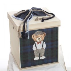 Alternative view of Σετ Βάπτισης Κουτί "Royal Plaid Collection" με Αρκουδάκι 2622